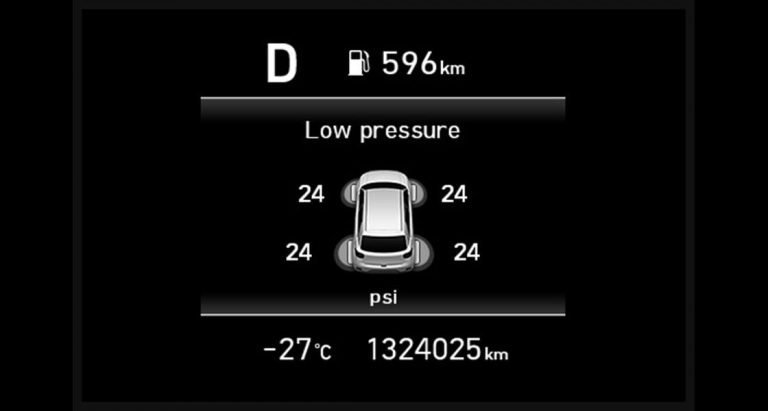 Tire pressure warning system (TPWS)