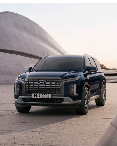 The Hyundai Palisade is a spacious 7 seater luxury vehicle and is the number 1 SUV offered under Camko Motor, in the Kingdom of Cambodia.
